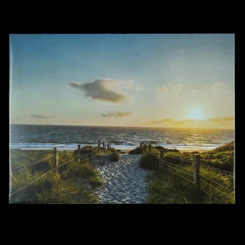 Picture stretcher art print wood look owls saying grey