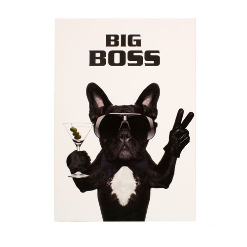 Picture Canvas Mural Dog Bulldog Big Boss 60x90cm