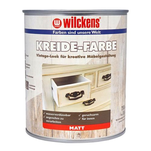Wilckens chalk paint gray matt vintage look 750 ml