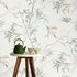 Non-woven wallpaper bamboo white grey beige 10388-38 2