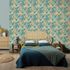 Non-woven wallpaper tropical cream green orange 10390-18 2