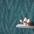 Non-woven wallpaper leaf pattern jungle blue 10391-19 2