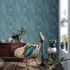 Non-woven wallpaper graphic 3D effect turquoise 10392-19 1