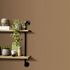 Non-woven wallpaper plain textile look brown 10393-20 2