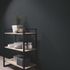 Non-woven wallpaper plain textile look black 10393-47 2