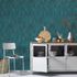 Non-woven wallpaper stripes lines petrol 10398-19 1