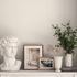 Non-woven wallpaper checkered look white gloss 10289-31 1