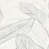 Non-woven wallpaper leaves white silver metallic 10282-31 4
