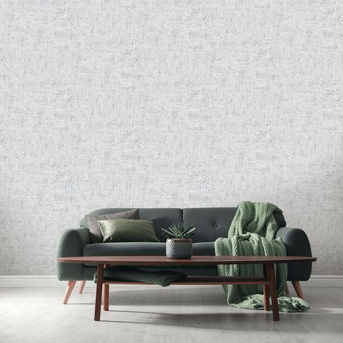 Non-woven wallpaper plaster look texture grey 10328-10