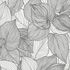 Non-woven wallpaper leaves cream black glitter 10381-10 2