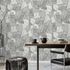 Non-woven wallpaper leaves cream black glitter 10381-10 1