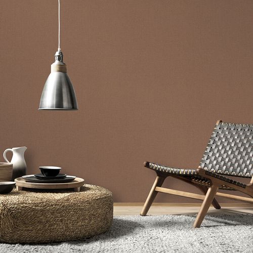 Non-woven wallpaper plain texture Modern Brown 10387-11