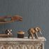 Non-woven wallpaper plain grey Black 10396-15 1