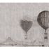 Photo wallpaper balloons used look mountains grey 2509N-11 2