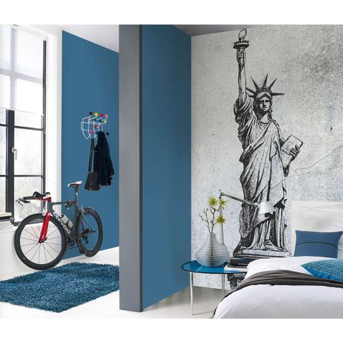 Photo Wallpaper Statue of Liberty grey Black 2517N-81