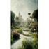 Photo Wallpaper Garden Flowers Green grey Pink 2522N-81 2