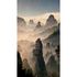 Photo Wallpaper Mountains Fog Beige grey 2525N-81 2