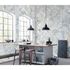 Photo Wallpaper Mosaic Tiles Floral grey Blue 2250-10 3