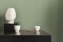 Non-woven wallpaper textile look plain green 39652-1 5