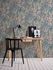Non-woven wallpaper tropical floral blue green red 39653-2 4