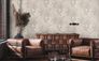 Non-woven wallpaper leaves beige gold metallic 39654-5 6