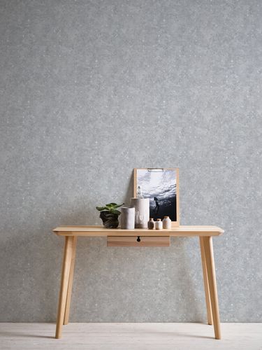 Non-woven wallpaper graphic grey silver metallic 39656-5