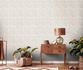 Non-woven wallpaper leaf pattern grey beige 39658-1 1