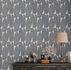 Non-woven wallpaper leaf pattern beige black 39658-3 7