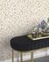 Non-woven wallpaper Rasch leaves cream green 486155 1