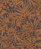 Non-woven wallpaper Rasch leaves blue brown 330335 2