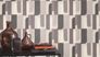 Non-woven wallpaper Rasch graphic grey cream 330502 1