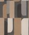 Non-woven wallpaper Rasch graphic grey brown 330533 2