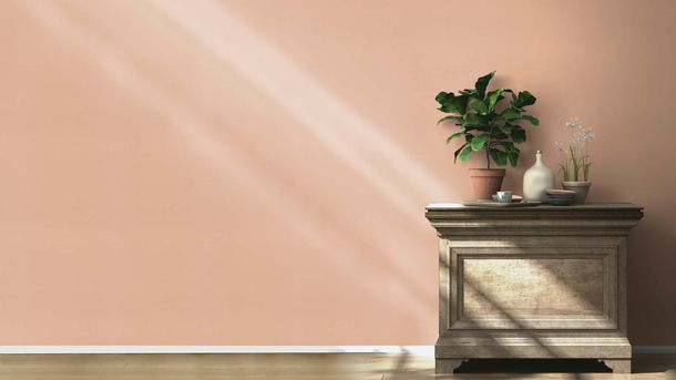 Non-woven wallpaper Rasch plain Gold Metallic 687576