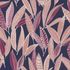 Non-woven wallpaper Rasch leaves patterned blue pink 865615 2