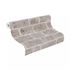 Non-woven wallpaper Rasch stone look grey beige 865714 3