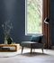 Non-woven wallpaper Rasch leaves dark blue 866803 1