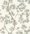 Non-woven wallpaper Rasch branches white green gold 866902 2