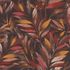 Non-woven wallpaper Rasch leaves black red yellow 867633 2