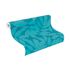 Non-woven wallpaper Rasch leaves 3D look blue beige 868418 3