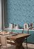 Non-woven wallpaper Rasch leaves 3D look blue beige 868418 1
