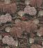 Non-woven wallpaper Rasch jungle tropics black brown 868616 2