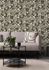 Non-woven wallpaper Rasch floral black gold metallic 868913 1