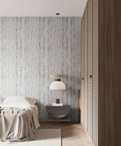 Non-woven wallpaper stone texture cream grey 33352