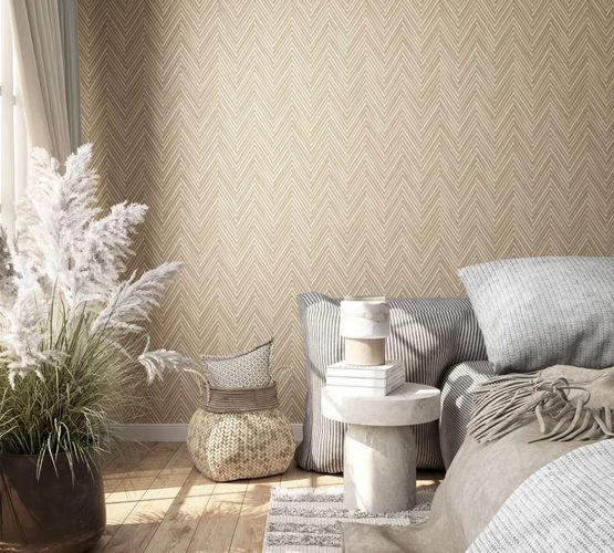 Non-woven wallpaper wood look beige brown 33376