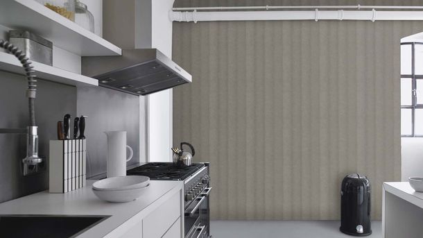 Non-woven wallpaper Rasch stripes black gold 720372