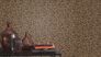 Non-woven wallpaper Rasch Floral Brown Gold 720754 3