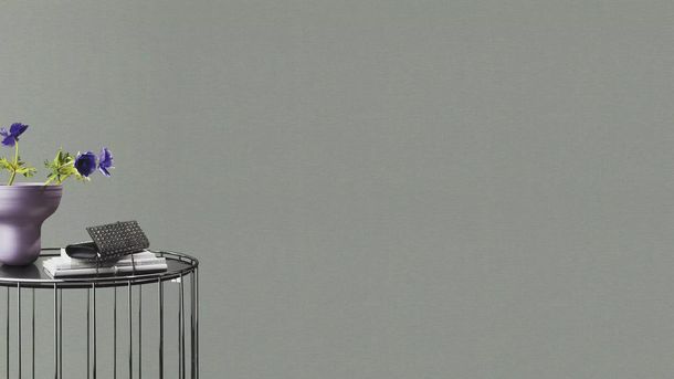 Non-woven wallpaper Rasch textile look grey 452051