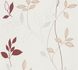Non-woven wallpaper floral leaves cream beige red 2497-39 2