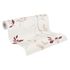 Non-woven wallpaper floral leaves cream beige red 2497-39 6