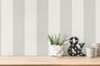 Non-woven wallpaper stripes texture grey white 38101-2 3